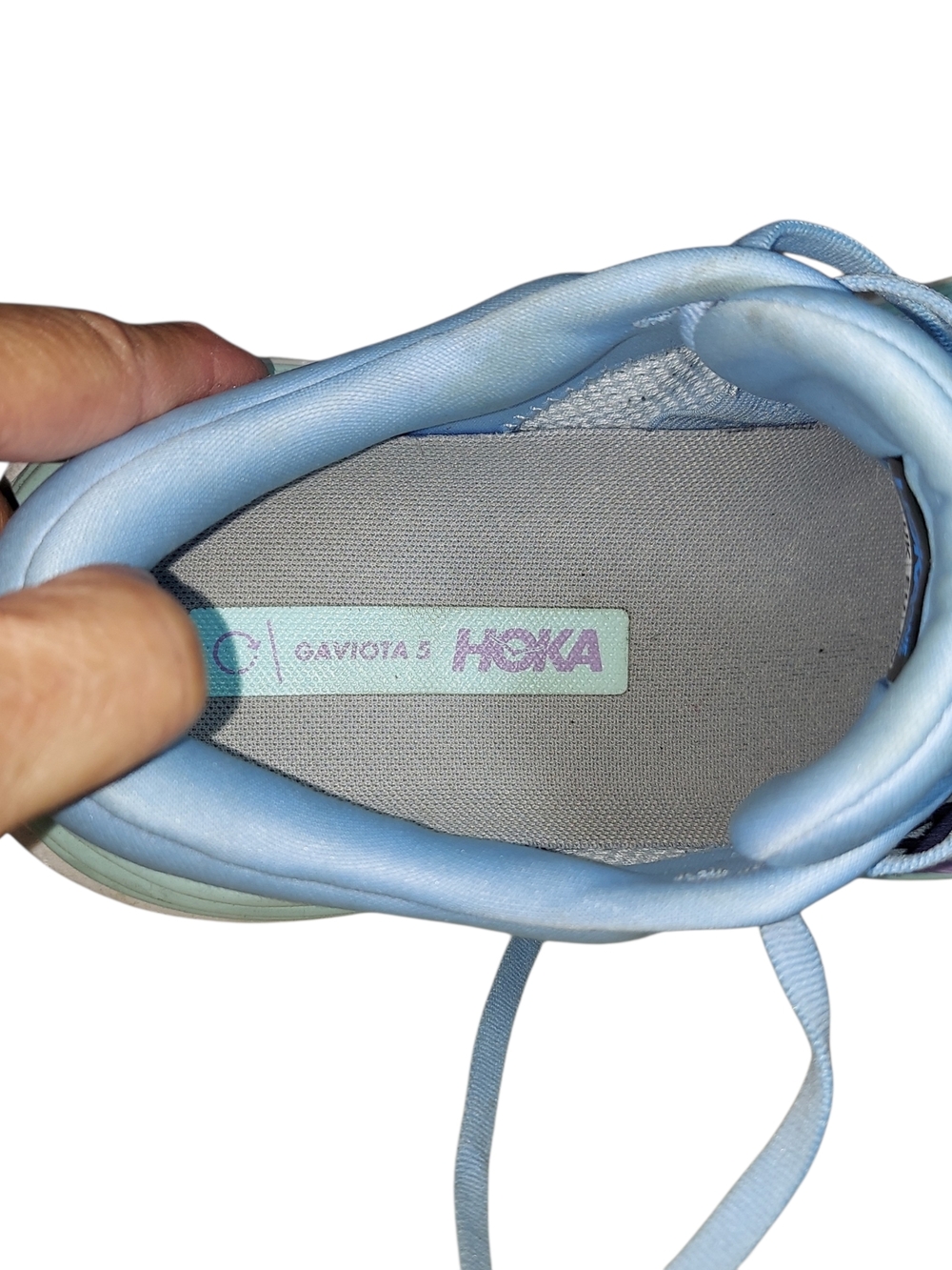 HOKA Gaviota 5 Blue Stability Running Shoes Cushioned Support Sneakers - Picture 6 of 9